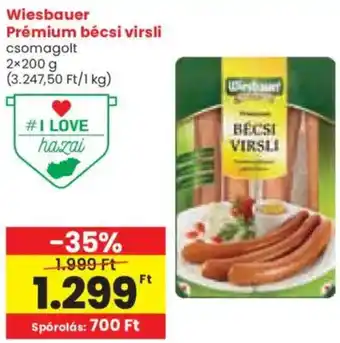 Spar Wiesbauer Prémium bécsi virsli ajánlat