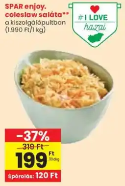 Spar SPAR enjoy. coleslaw saláta ajánlat