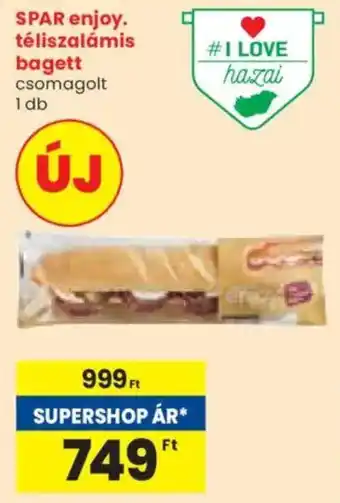 Spar SPAR enjoy. téliszalámis bagett ajánlat