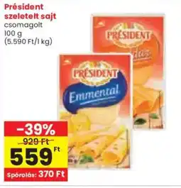 Spar Président szeletelt sajt ajánlat