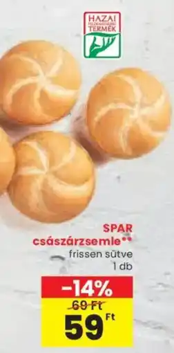 Spar SPAR császárzsemle ajánlat