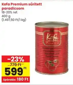 Kofa Premium sűrített paradicsom
