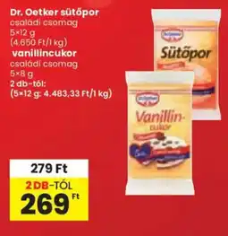 Spar Dr. Oetker sütőpor / vanillincukor ajánlat