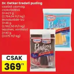 Spar Dr. Oetker Eredeti puding ajánlat