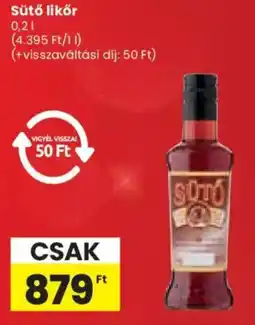 Spar Sütő likőr ajánlat