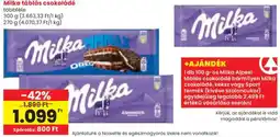 Spar Milka táblás csokoládé ajánlat