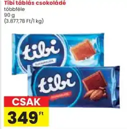 Spar Tibi táblás csokoládé ajánlat