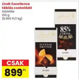 Spar Lindt Excellence táblás csokoládé ajánlat