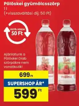 Spar Pölöskei gyümölcsszörp ajánlat