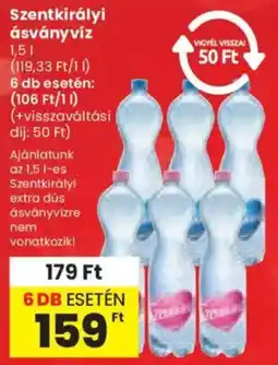 Spar Szentkirályi ásványvíz ajánlat