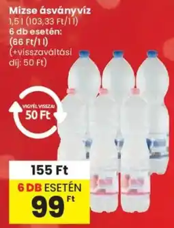 Spar Mizse ásványvíz ajánlat