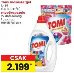Spar Tomi mosószergél / mosókapszula ajánlat