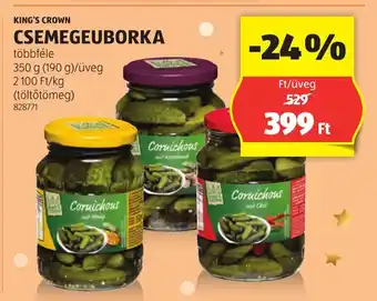 ALDI King's Crown Csemegeuborka ajánlat