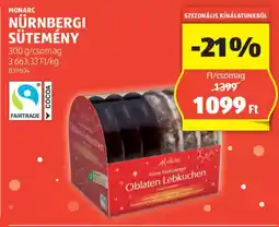 ALDI MONARC NÜRNBERGI SÜTEMÉNY ajánlat
