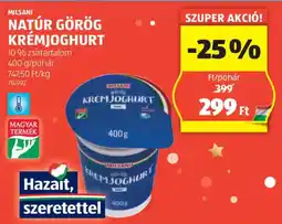 ALDI Milsani natúr görög krémjoghurt ajánlat