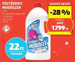 ALDI Folyékony mosószer ajánlat
