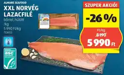 ALDI Almare Seafood XXL norvég lazacfilé ajánlat
