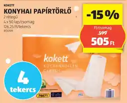 ALDI Kokett konyhai papírtörlő ajánlat