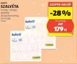ALDI Kokett szalvéta ajánlat