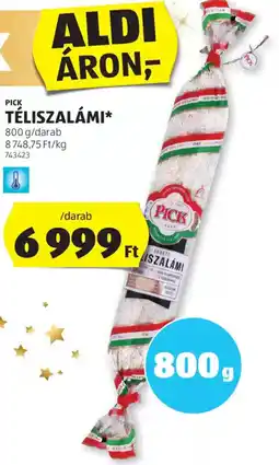 ALDI Pick téliszalámi ajánlat