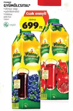 ALDI Pfanner gyümölcsital ajánlat