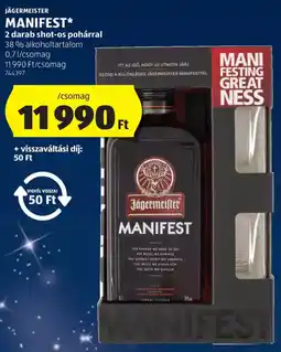 ALDI Jägermeister manifest ajánlat