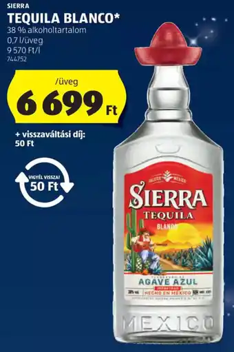 ALDI Sierra Tequila blanco ajánlat