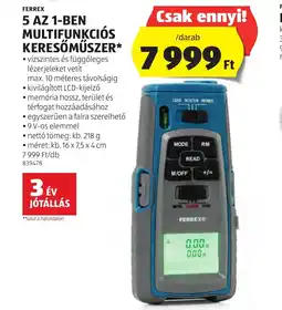 ALDI Ferrex 5 az 1-ben multifunkciós keresömüszer ajánlat