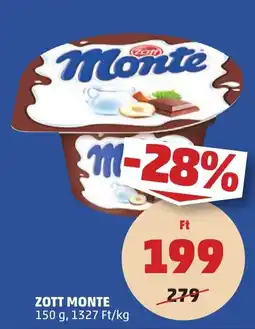 PENNY Zott monte ajánlat