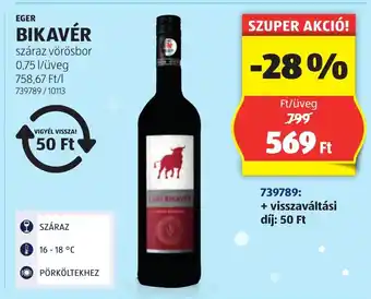 ALDI Eger Bikavér ajánlat