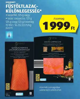 ALDI Gourmet Füstöltlazac- különlegsség ajánlat