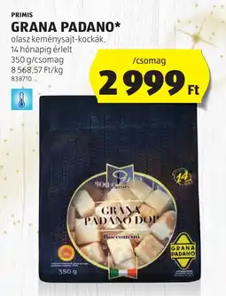 ALDI Primis Grana padano ajánlat