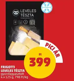 PENNY Frigotti leveles tészta ajánlat