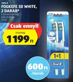 ALDI Oral B Fogkefe 3D white ajánlat