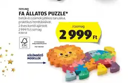 ALDI Toylino Fa állatos puzzle ajánlat