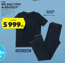 ALDI Crane Női vagy férfi aláöltözet ajánlat