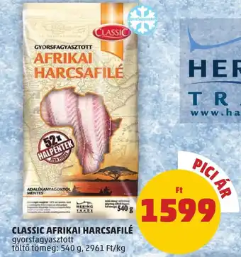 PENNY Classic afrikai harcsafilé ajánlat