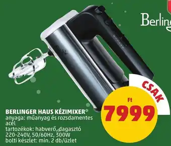 PENNY Berlinger Haus Kézimixer ajánlat