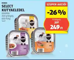 ALDI Romeo select kutyaeledel ajánlat