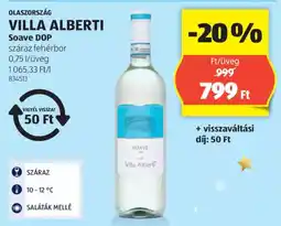 ALDI Olaszország Villa Alberti Soave DOP ajánlat
