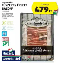 ALDI Szentandrási fűszeres érlelt bacon ajánlat