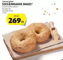 ALDI Azon Melegében szezámmagos bagel ajánlat