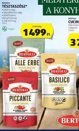 ALDI Bertolli tésztaszósz ajánlat