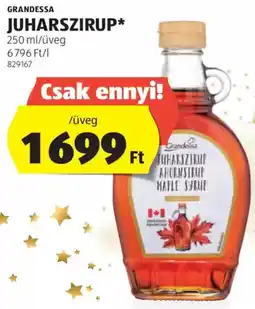ALDI Grandessa juharszirup ajánlat