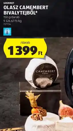 ALDI Gourmet olasz camembert bivalytejből ajánlat