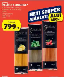 ALDI Gourmet ízesített linguine ajánlat