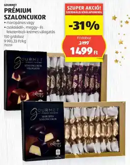 ALDI Gourmet prémium szaloncukor ajánlat