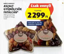 ALDI Happy Harvest aszalt gyümölcsök fatálcán ajánlat