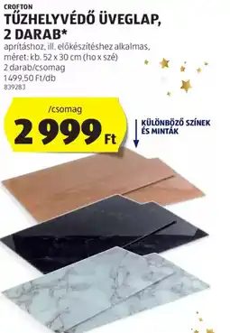 ALDI Crofton tűzhelyvédő üveglap, ajánlat