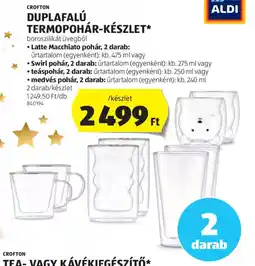 ALDI Crofton duplafalú termopohár-készlet ajánlat